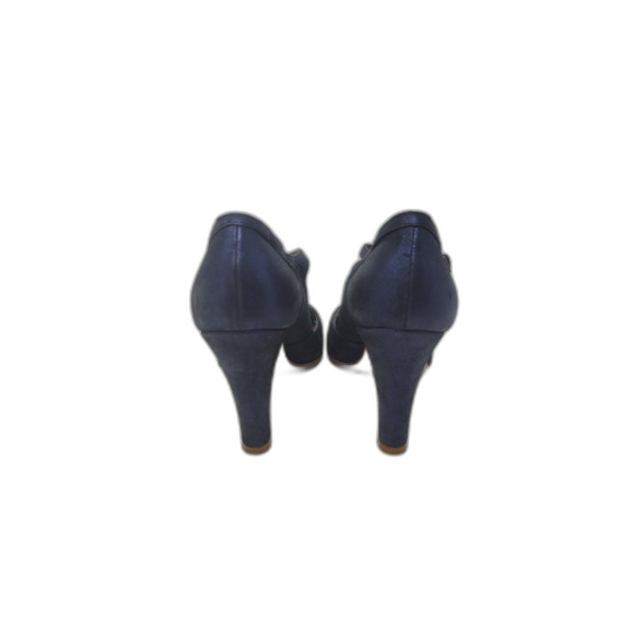 MARC JACOBS Blue Leather T Strap Heels - Picture 3 of 6